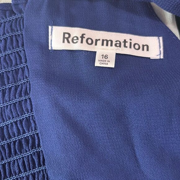 Reformation Twilight Dress Danube Size 16 NWT $278 - Picture 4 of 7